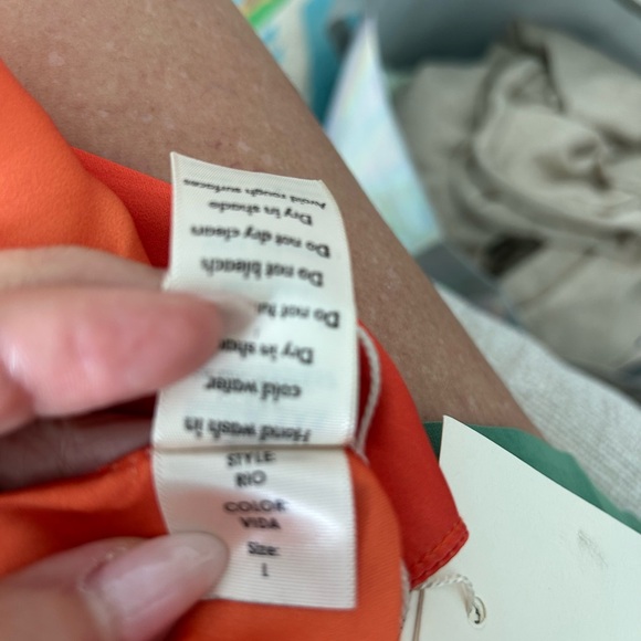 Baobab Collection Orange-to-Yellow Ombre Knot-Front Maxi Dress - Picture 9 of 10